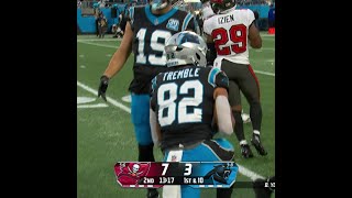 Tommy Tremble catches for a 38yard Gain vs Tampa Bay Buccaneers [upl. by Amalberga]