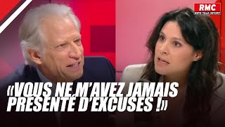 Le ton monte entre Dominique de Villepin et Apolline de Malherbe   Apolline Matin [upl. by Bright]