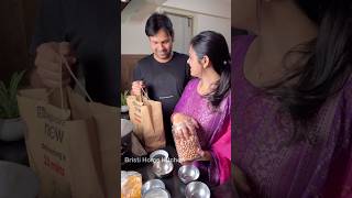 Husband ka favourite bnaya aaj shorts bristihomekitchen bhunja [upl. by Enilamme]