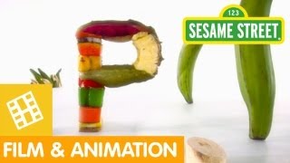 Sesame Street Which Foods Begin with the Letter P [upl. by Ajiak]