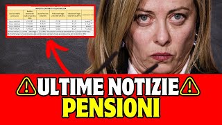 ⚠️ ULTIME NOTIZIE PENSIONI OGGI ⚠️ [upl. by Airel]