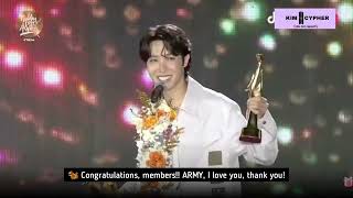 ENG SUB BTS JHOPE SPEECH for Best Album Bonsang amp TikTok Popularity Award Album at GDA 2022 [upl. by Ralph]