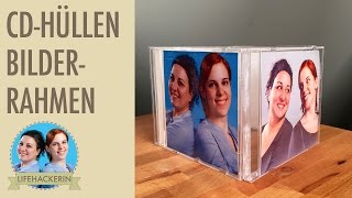 Fotorahmen aus CDHüllen I Bilderwürfel I DIY [upl. by Elvina]