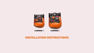 Installation Instructions  WORX Landroid [upl. by Yelserp87]