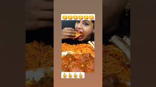 eating spicy food 😋😋 food asmr foodie eatingshow mukbang foodie [upl. by Enined]