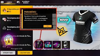 URGENTE NOVO CODIGUIN PEGUE A SUA CAMISA DE TIME DO MUNDIAL ITENS GRÁTIS  NOVIDADES FREE FIRE [upl. by Irwin]