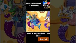 Sonic amp Amy Mermaid Love Story Very Much shorts [upl. by Gazzo]