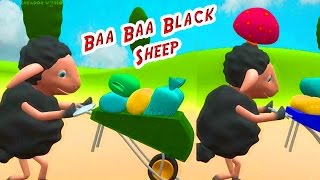 ★2 HOURS★ Baa Baa Black Sheep Rhyme  Monkeys Version  Children Rhymes  3D Animation Rhymes [upl. by Ecinnaj]