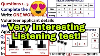 Volunteer applicant details listening test  the Brandon complex listening test  new listening test [upl. by Tricia193]