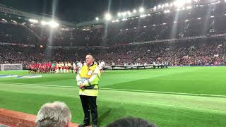 Champions league anthem at old trafford [upl. by Repsihw]