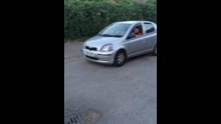 Toyota Yaris handbrake turn [upl. by Eddana583]