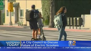 Scooter Regulations Get Scrutiny From LA City Council [upl. by Nwadal731]