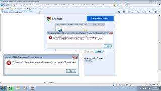 chrome setup is not valid win32 application  chrome download install in windows 7 8 chrome [upl. by Aihsoj711]