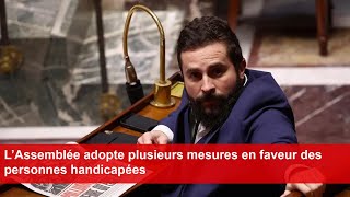 L’Assemblée adopte plusieurs mesures en faveur des personnes handicapées [upl. by Alatea]