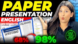 Paper presentation Techniques I use to score 100 in ENGLISH board Exam🔥 Not so common TIPS😎 [upl. by Lesde]