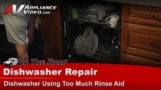 KitchenAid Dishwasher Repair  Using Too Much Rinse Aid  Dispenser Assembly [upl. by Kubetz756]