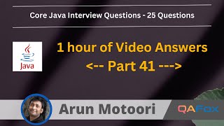 25 Java Interview Questions  Part 41 [upl. by Gretta]