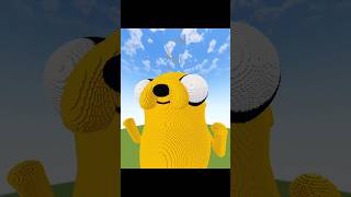 Jake the Dog ▷ Adventure Time ◁ Falling Block Timelapse Build [upl. by Eirahcaz903]