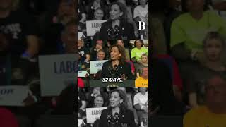 Kamala Harris Stumbles as Teleprompter Fails Repeats ‘32 Days’ kamalaharris usa trump [upl. by Oigufer956]