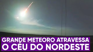 Explosão de meteoro é avistada na Bahia [upl. by Oibirot134]