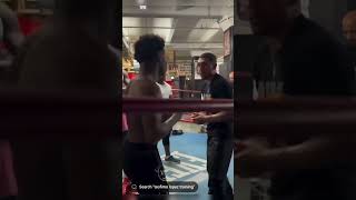 Teofimo lopez being a better trainer than his dad shorts [upl. by Adlih]