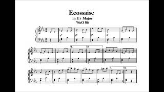 Ludwig van Beethoven  Ecossaise in Eflat Major WoO 86 [upl. by Ahsatam441]