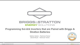 Programming SolArk Inverters that are Paired with Briggs amp Stratton Batteries [upl. by Sungam]