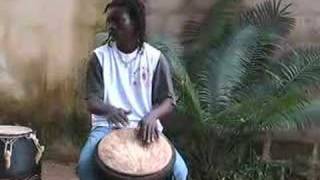 Kossi percussion  Djembé  at Lomé TOGO [upl. by Ateekan]