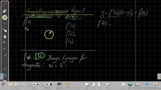 tangentligningsopgave type I [upl. by Dlorah]