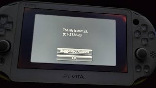 FILE IS CORRUPT HOW TO FIX HENCORE PSVITA [upl. by Lacefield]