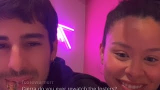 Cierra Ramirez amp Othrsyde Instagram Live 112023 [upl. by Blalock]