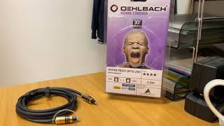 Oehlbach OB6082 Optical Digital Cable Product Preview [upl. by Eliott]