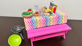 Our generation Picnic Table Set Toys Unboxing amp Review [upl. by Annohs566]