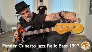 Fender Cunetto Jazz Relic Bass 1997 [upl. by Lunnete]