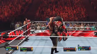 WWE 2K23 RAW Tamina amp Nia Jax vs Mia Yim amp Tegan Nox wwe2k24 raw wwe wweraw wwe2k23 aew nxt [upl. by Akisey]