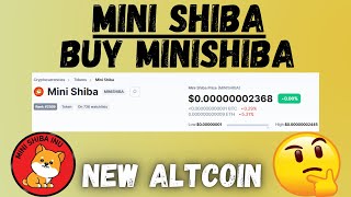 HoW to Buy Mini Shiba crypto Token in PancakeSwap  MINISHIBA coin [upl. by Anhcar]