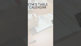 STM Merchandise 2024  Table Calendar [upl. by Natsyrt897]