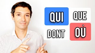 QUI QUE OÙ DONT  Les pronoms relatifs en français niveau B1B2 [upl. by Annauqahs]