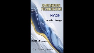 Nylon Polyamide Condensation Polymerization IGCSE O Levels olevel igcse olevelchemistry [upl. by Nysa]