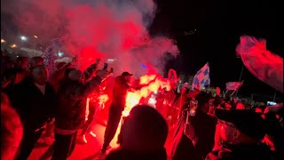 Capodichino on 🔥 È partita la festa per attendere il Napoli 😍💙 [upl. by Hanad898]