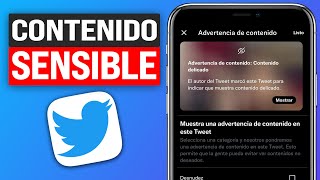 Cómo VER Contenido SENSIBLE en TWITTER 2024 Configuración Rápida [upl. by Eyllek]