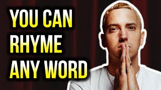 How To Rhyme Any Word In 10 Steps How To Rhyme In Rap [upl. by Nhguav]