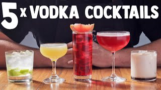 5 x Easy Vodka Cocktails part 1 [upl. by Echikson]