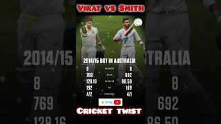 VIRAT KOHLI VS STIVE SMITH IN BORDER GAVASKAR TROPHY STATS shorts youtubeshorts trending [upl. by Nosremaj661]