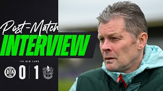 PostMatch Interview  Cotterill after Sutton defeat [upl. by Alyad]