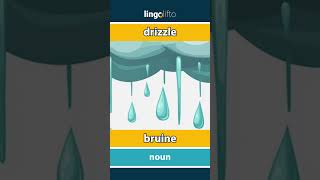 🇬🇧🇫🇷 drizzle  bruine  vocabulary builder  learn English  apprenons langlais [upl. by Nelra]