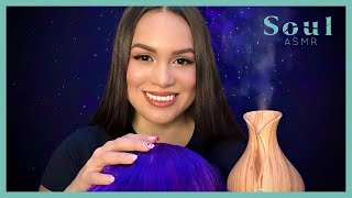 asmr aromaterapia 🌷 respiracion 👃 masaje de cabeza 💆‍♀️  Soul ASMR [upl. by Dukey]