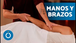 Masaje relajante de MANOS y BRAZOS 🖐️💪 Masaje para TENDINITIS [upl. by Eilarol413]