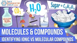 Chemistry Lesson Identifying Ionic vs Molecular Compounds [upl. by Enilasor30]