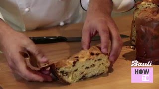 Easy Dessert How To  How to Cut Panettone [upl. by Brunell]